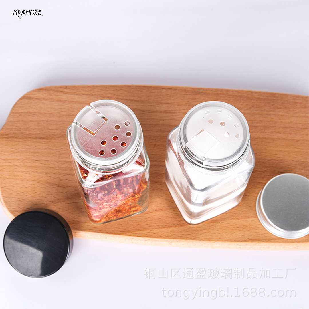 Mojomore 120g Seasoning Bottle Glass Jar Food Storage Spice Container Condiment Bekas Rempah Balang Kaca Kedap