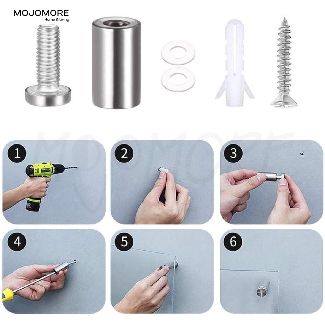 MOJOMORE (Solar + LED) Modern Solar House Number & Address Sign Plate Tanda Rumah