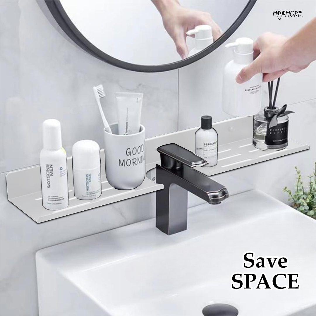 Faucet Storage Rack Bathroom Shelf Wall Mounted Organizer