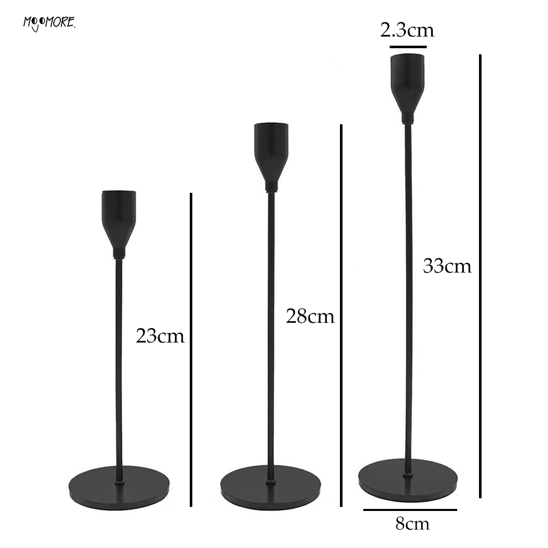 Mojomore Wedding Event Metal Candle Stick Holder For Fine Dine Candle Light Dinner Decor Candle Stand