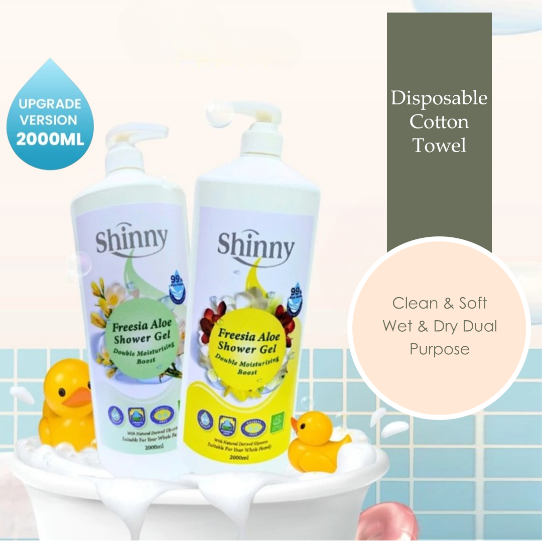 Shinny Shower Gel 2L Shower Gel Shampoo Mandi Wangi Body Wash