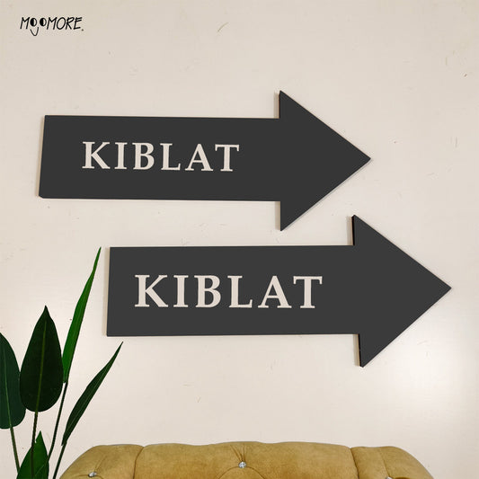 Mojomore Penunjuk Tanda Arah Kiblat Mekah Material Metal Ver 1