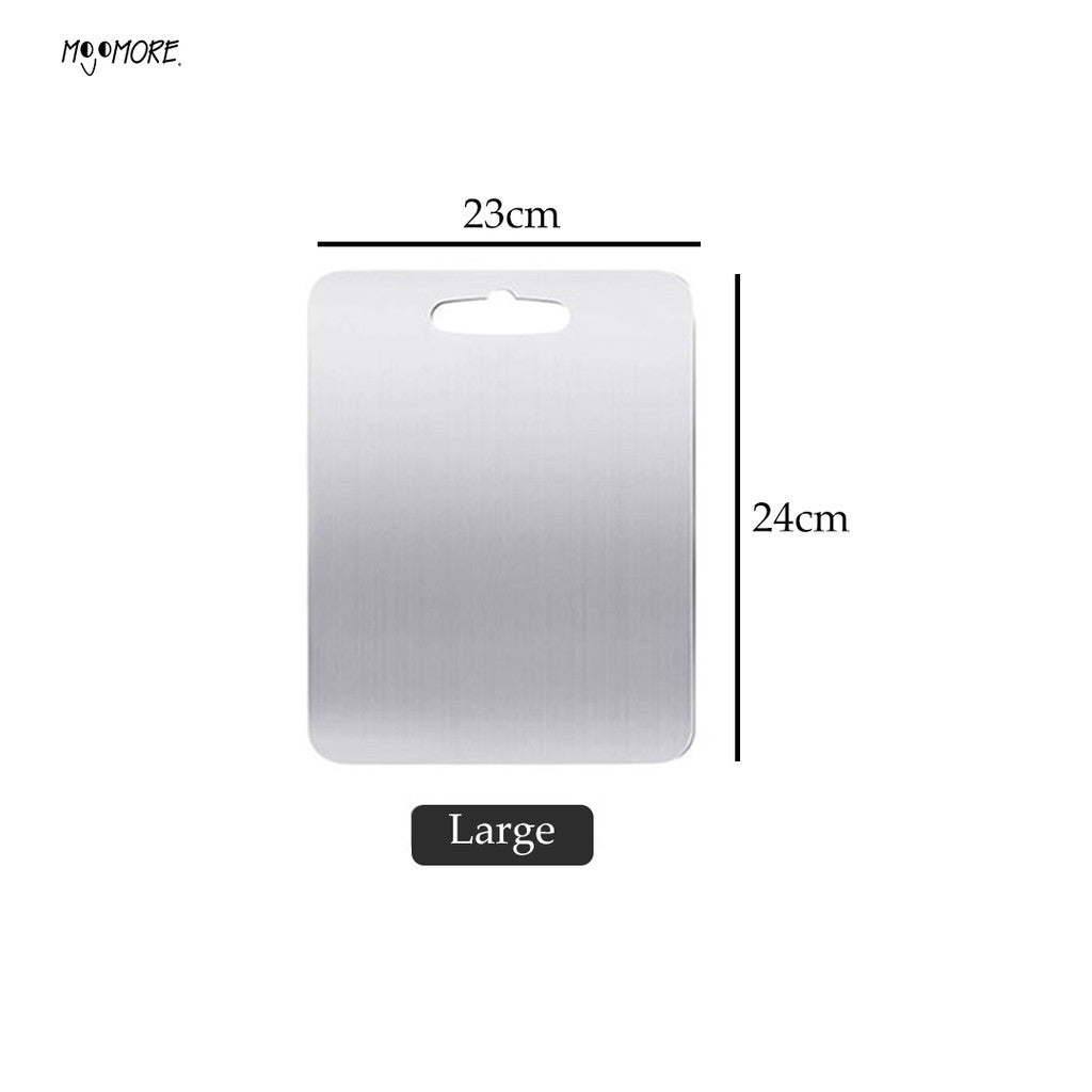MOJOMORE SS316 Grade Stainless Steel Heavy Duty Cutting Board Chopping Board for Home Kitchen