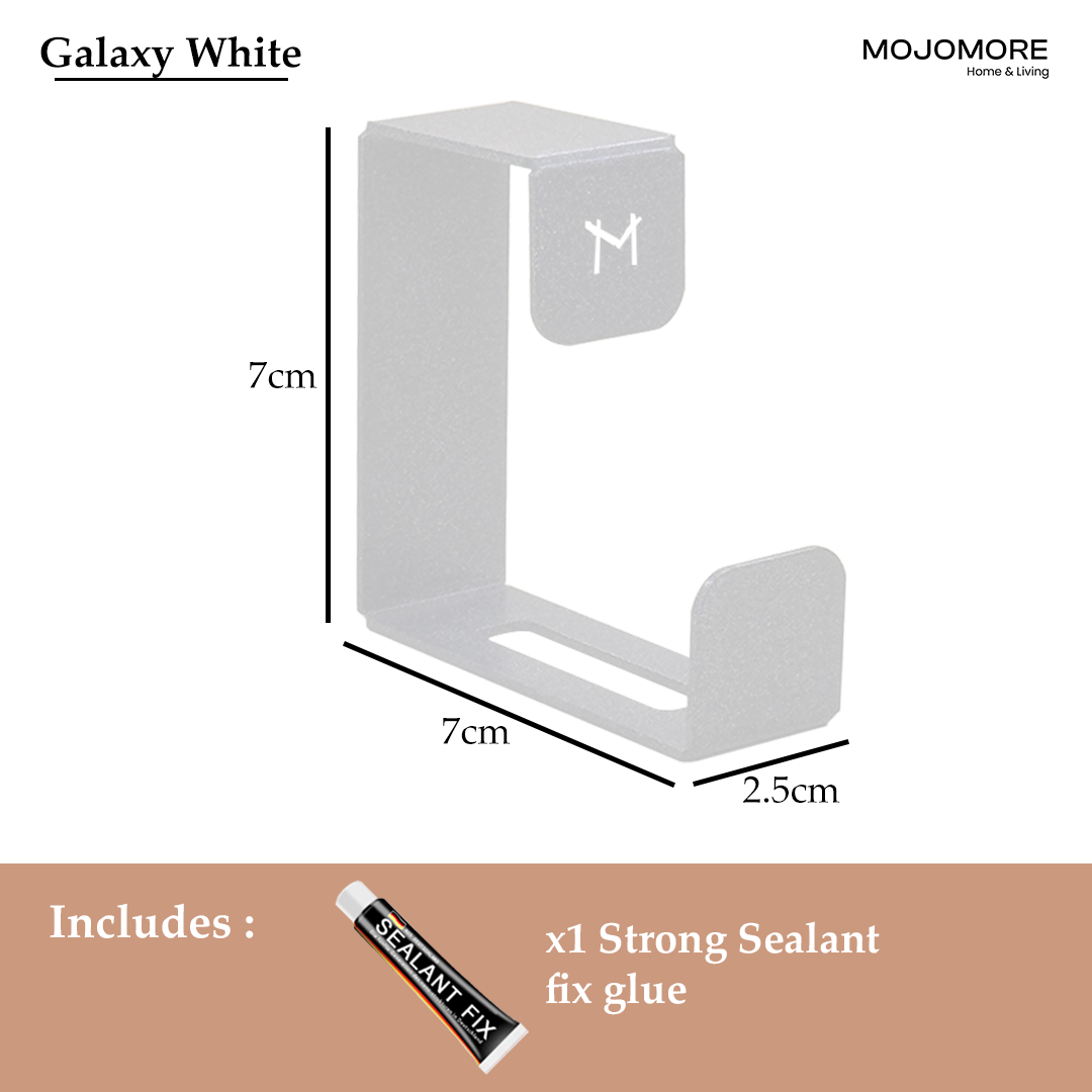 MOJOMORE Bathroom Basin Hook, with Gel Space Saving Wall Hangers Hooks, Sticky Stainless Steel Wall-mounted