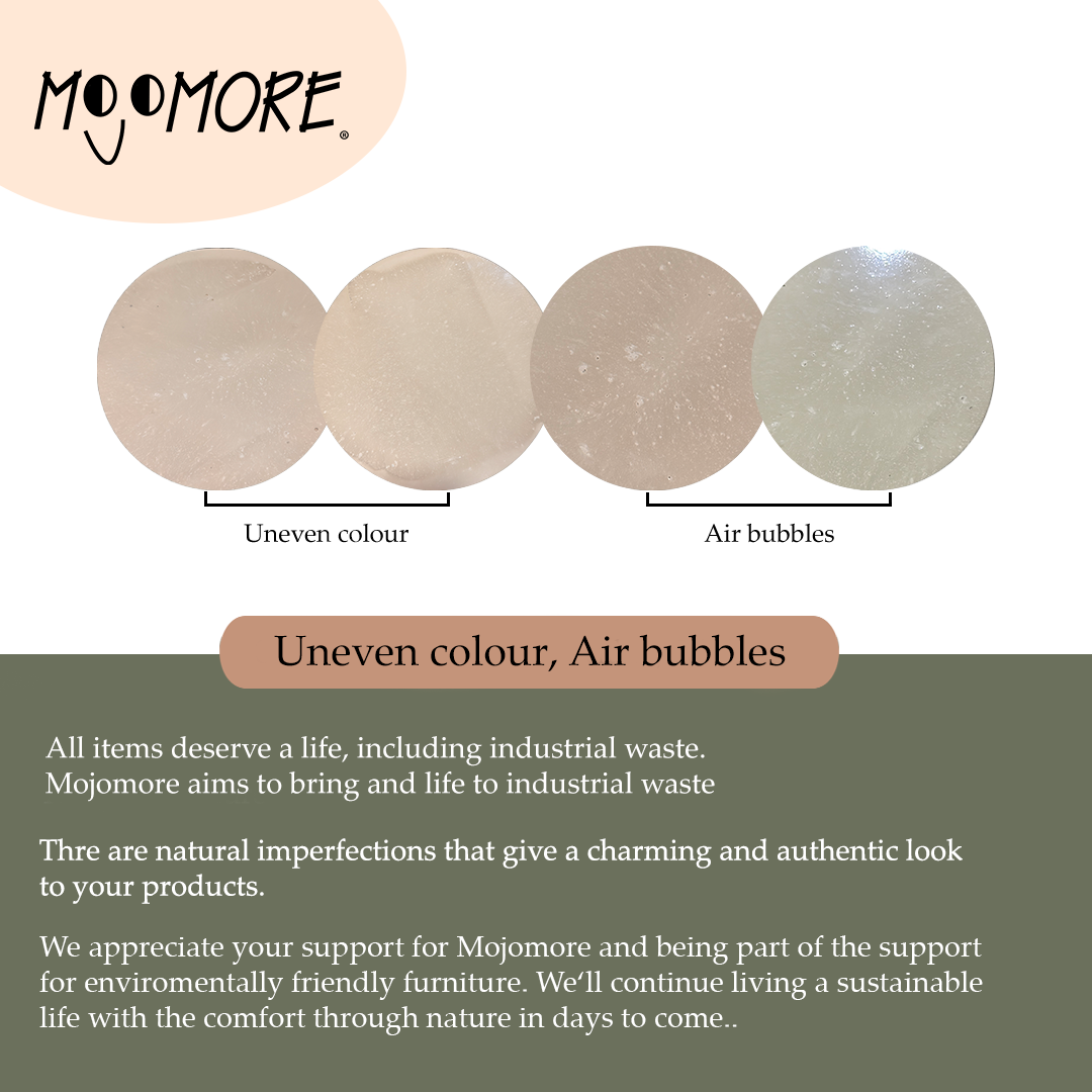 MOJOMORE Modern Resin Round Table -Top End Table with Open Shelf for Living Room