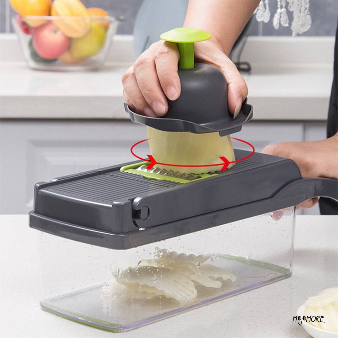 MOJOMORE Kitchen Tool Multifunctional Vegetable Slicer Set Manual Slicer Shredder Wiper Planer