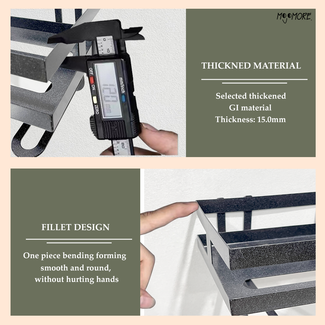 Mojomore Toilet Rack Toilet Supplies Storage Bathroom Shelf Organizer Toilet Storage Shampoo Shelves Rak Bilik TandaS