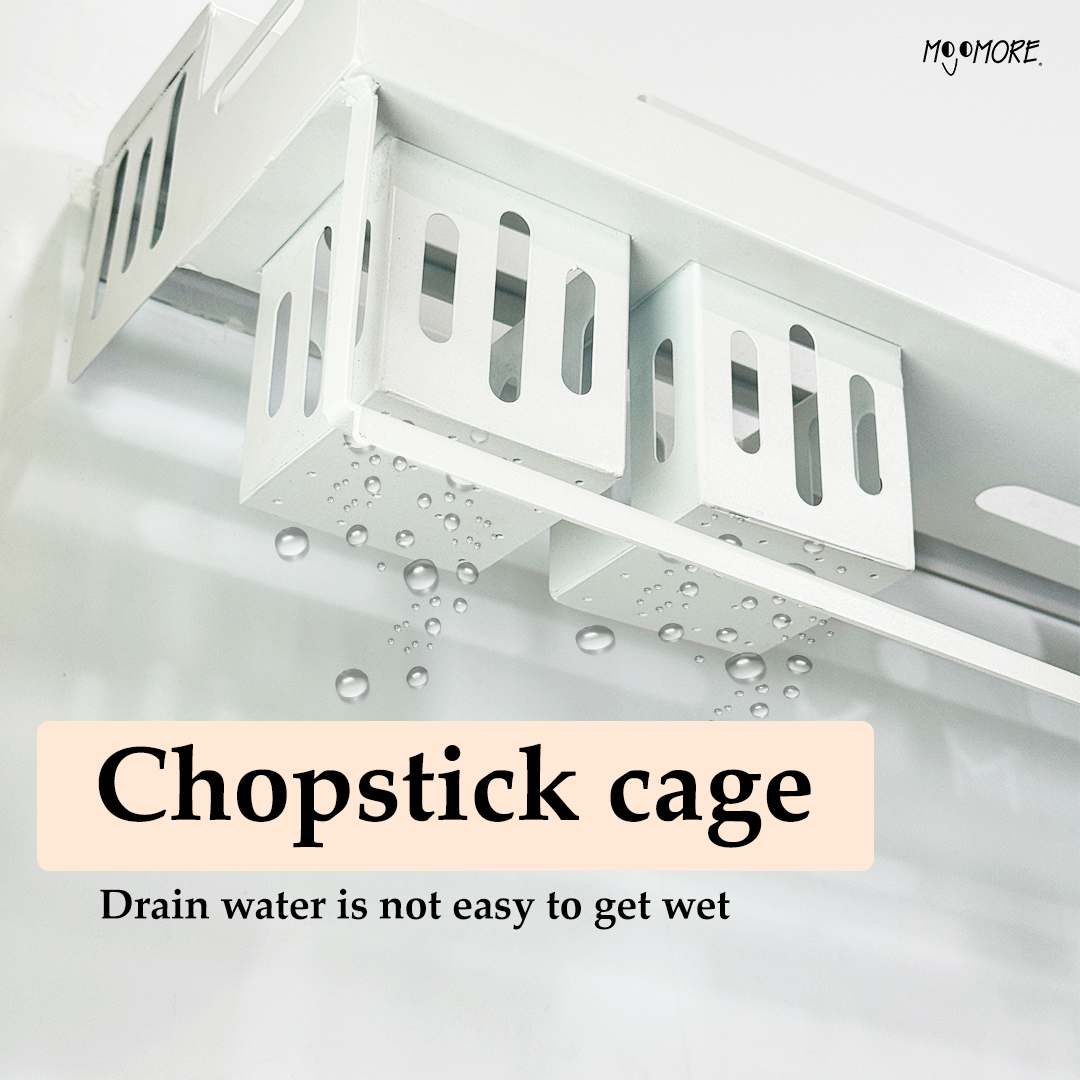 Mojomore Spice Rack Hanging Kitchen Rack Organizer Rak Rempah Dapur Condiment Organizer Wall Mounted Tableware Organizer