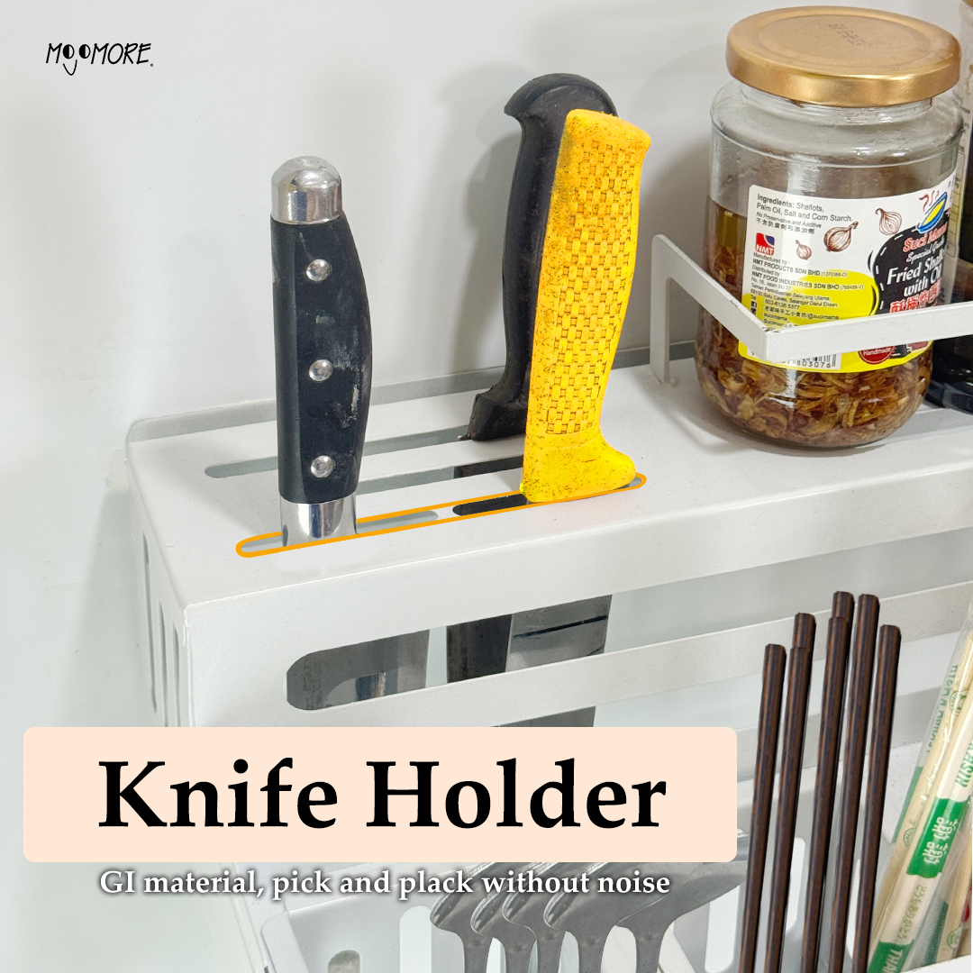 Mojomore Spice Rack Hanging Kitchen Rack Organizer Rak Rempah Dapur Condiment Organizer Wall Mounted Tableware Organizer