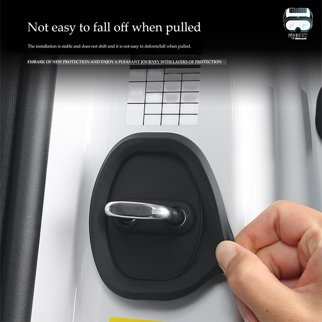 Mojomore Car Door Lock Protective Cover Door Protective Pad Door Shock Absorption Silicone Protective Pad Door Cushion