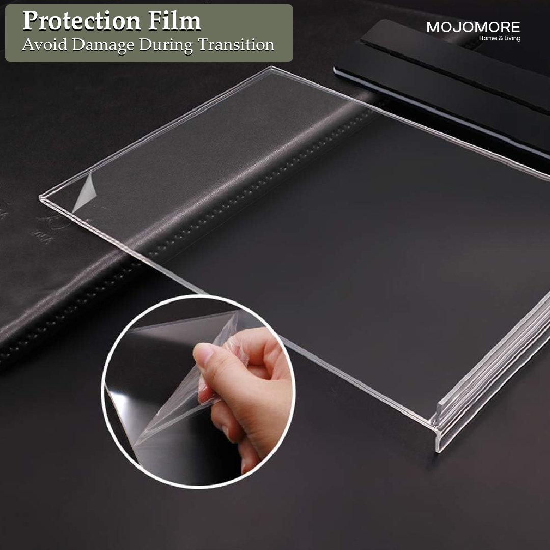 2025 Acrylic Menu Stand Restaurant Promotion Poster Display T-shape Table Menu Holder A6 A5 A4 QR Code Display Holder