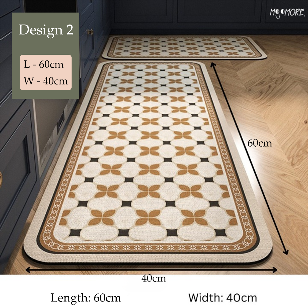Mojomore Long Absorbent Bath Mat Alas Kaki Karpet Antislip Floor Mat Fast Dry Floor Diatom Mat Karpet