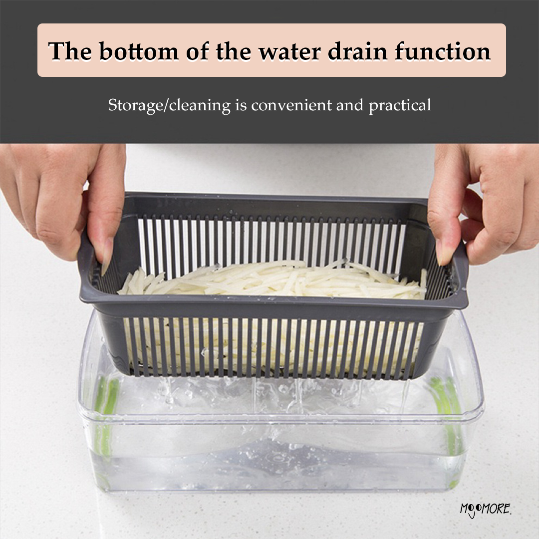 MOJOMORE Kitchen Tool Multifunctional Vegetable Slicer Set Manual Slicer Shredder Wiper Planer