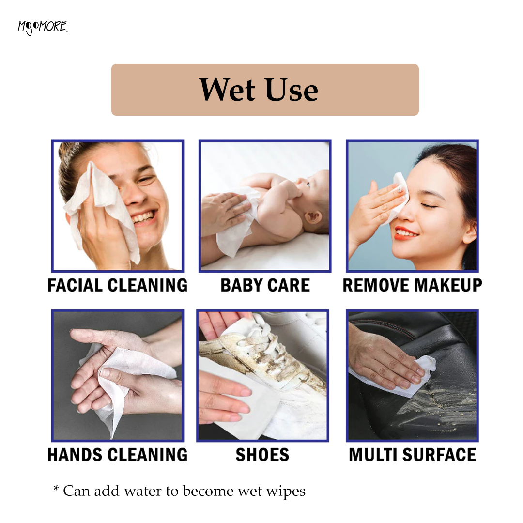 Wetty Disposable Cottony Towel 500g Dry Sheet Wipes