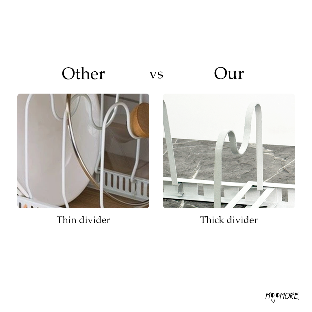 Mojomore Adjustable Extendable Pot Pan Rack Dish Plate Storage Chop Board & Pot Cover Holder