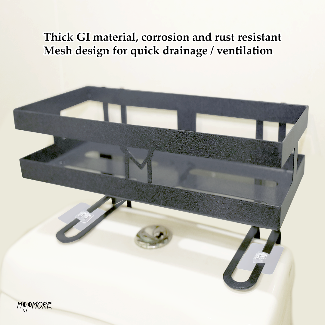 Mojomore Toilet Rack Toilet Supplies Storage Bathroom Shelf Organizer Toilet Storage Shampoo Shelves Rak Bilik TandaS