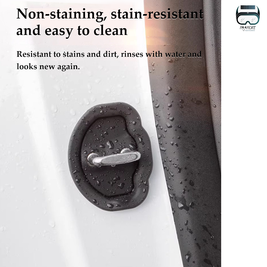 Mojomore Car Door Lock Protective Cover Door Protective Pad Door Shock Absorption Silicone Protective Pad Door Cushion