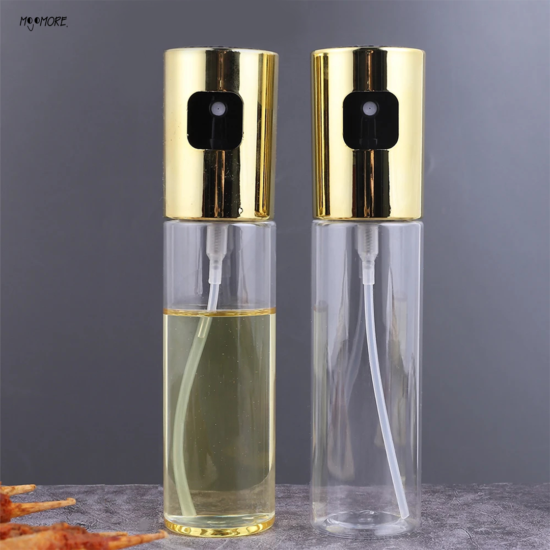 Mojomore Oil spray bottle push spray glass oil bottle kitchen household barbecue stainless steel oil spray bottle