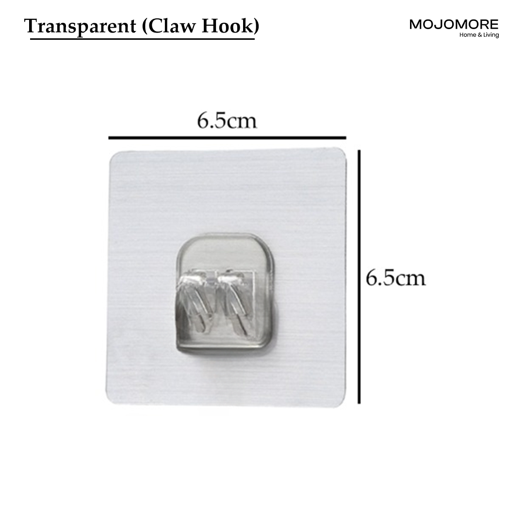 Mojomore Wall Hooks Seamless Screw, No-Punch Strong Adhesive Hook Screws ,Kitchen Bathroom Brackets Fixed Nail,Reusable