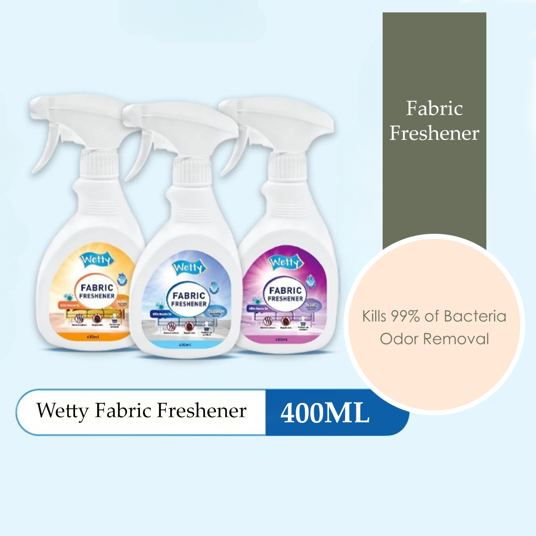 Wetty Fabric Freshener 400ml (Sunset, Morning Dew, Twilight)