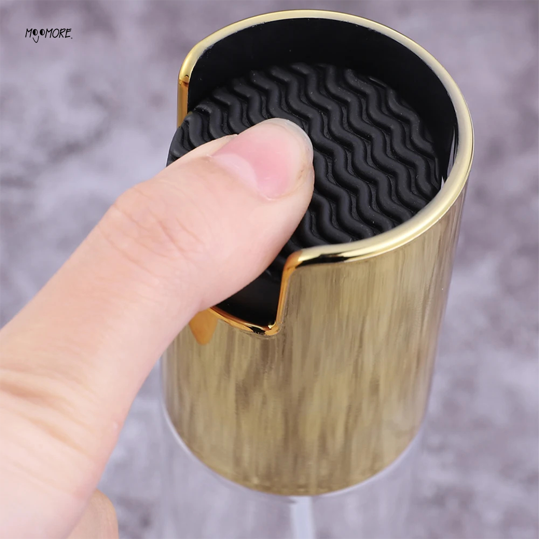 Mojomore Oil spray bottle push spray glass oil bottle kitchen household barbecue stainless steel oil spray bottle