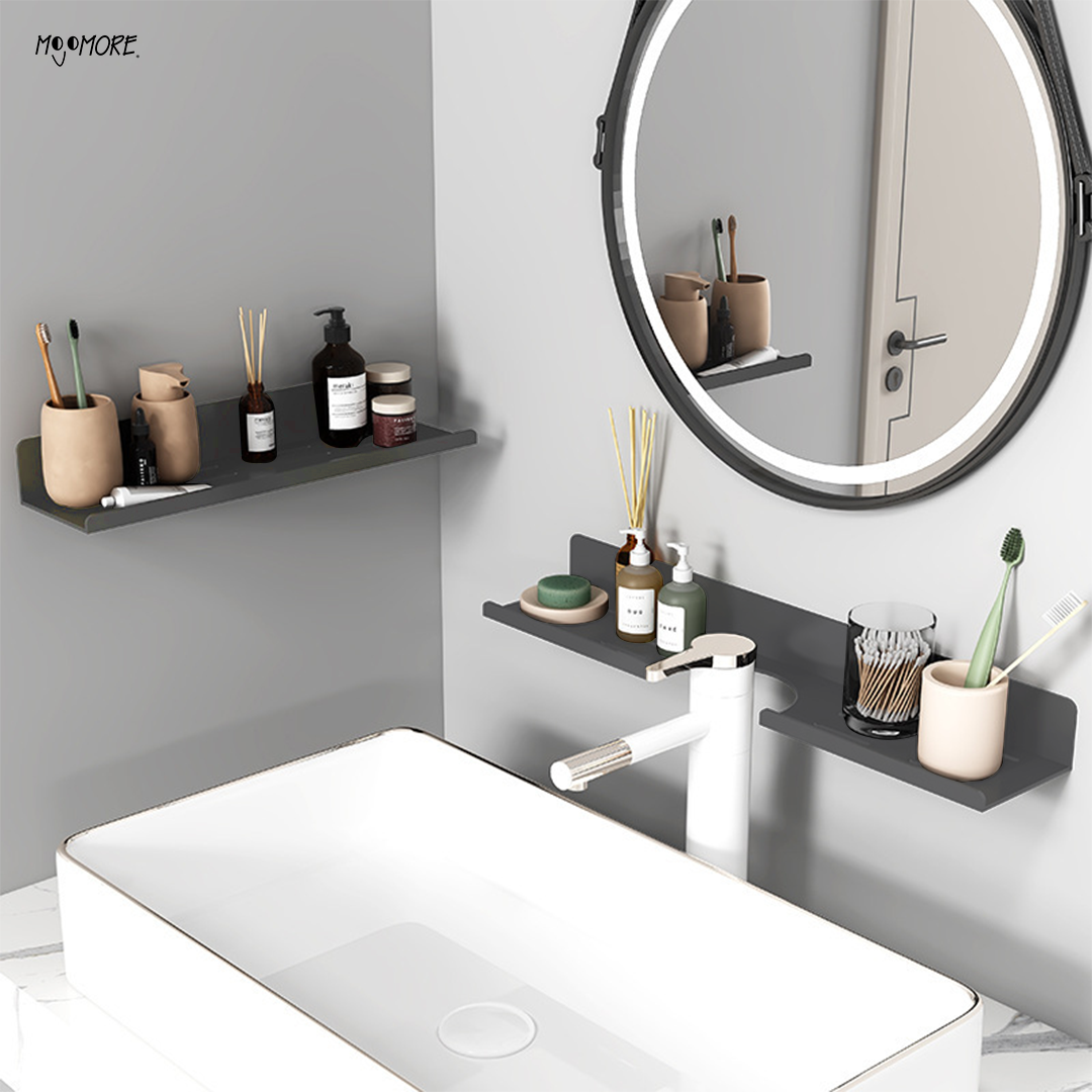 Faucet Storage Rack Bathroom Shelf Wall Mounted Organizer