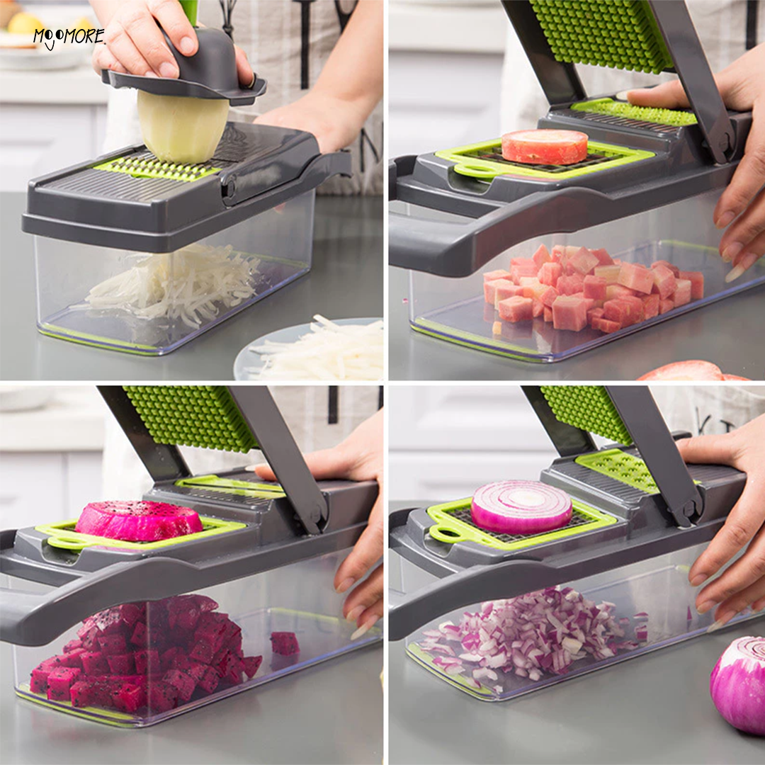 MOJOMORE Kitchen Tool Multifunctional Vegetable Slicer Set Manual Slicer Shredder Wiper Planer