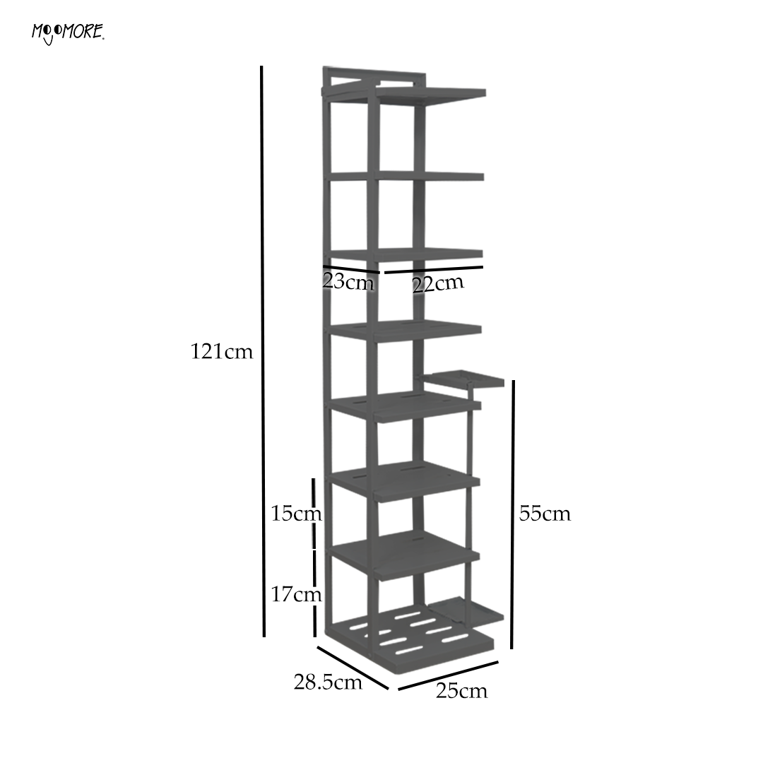 Mojomore Metal Shoe Rack Sandal Shoes Umbrella Shelf Anti-rust Rak Tingkat Besi Tempat Simpan Kasut Selipar Payung