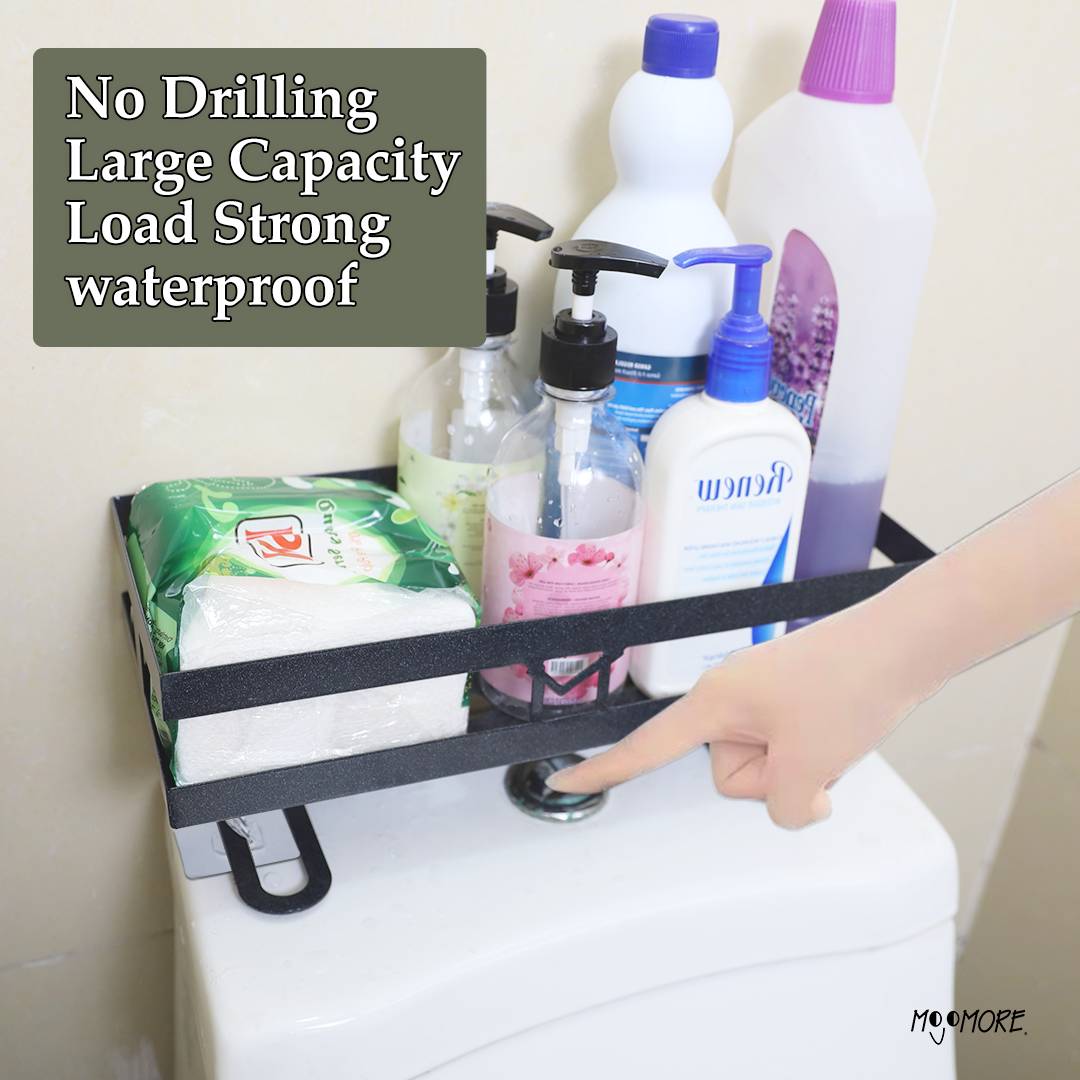 Mojomore Toilet Rack Toilet Supplies Storage Bathroom Shelf Organizer Toilet Storage Shampoo Shelves Rak Bilik TandaS