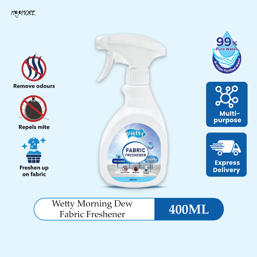 Wetty Fabric Freshener 400ml (Sunset, Morning Dew, Twilight)