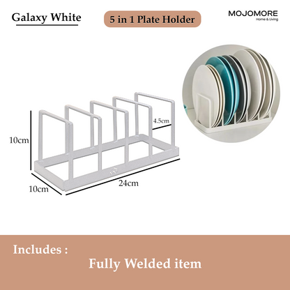 Mojomore Adjustable Extendable Pot Pan Rack Dish Plate Storage Chop Board & Pot Cover Holder