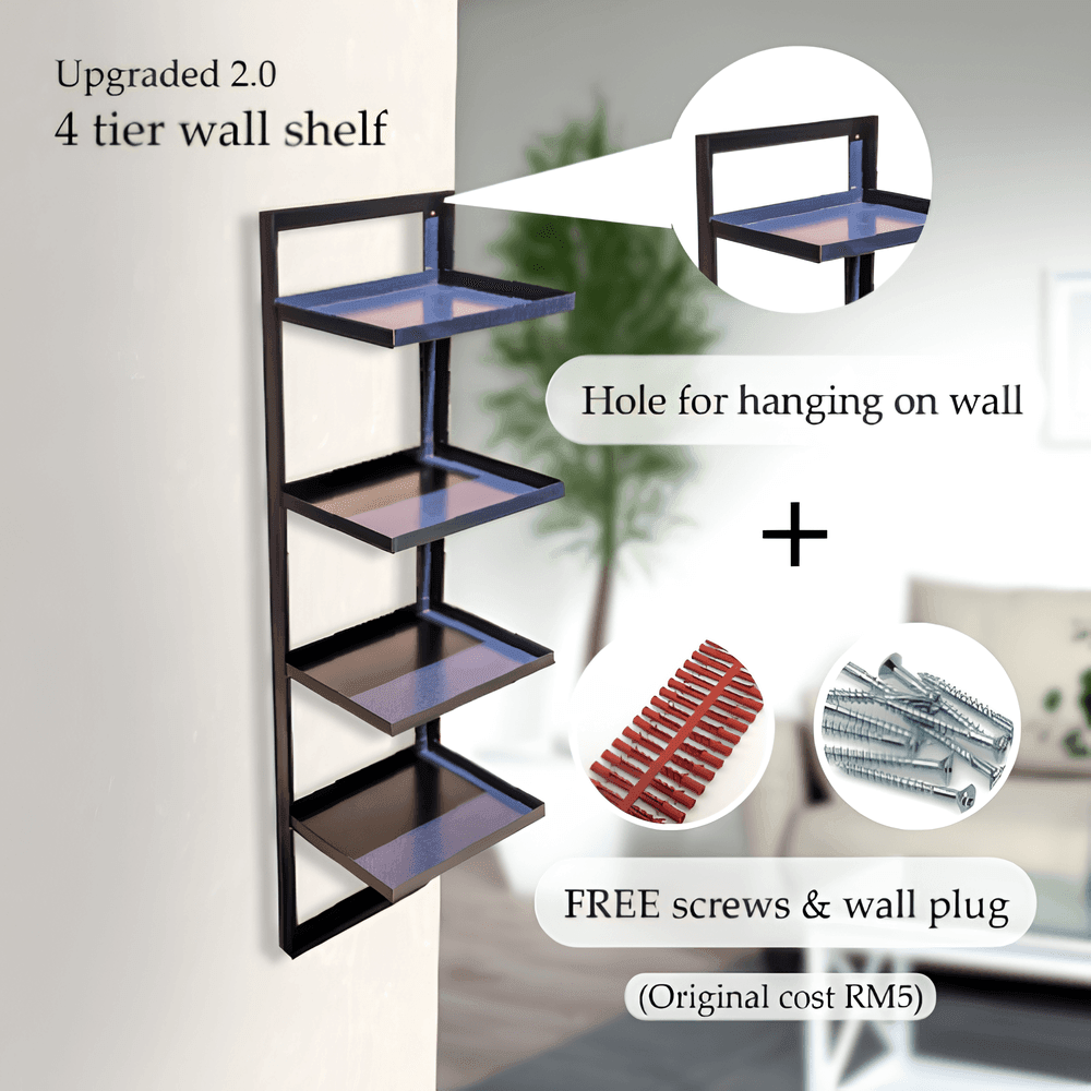 4 Tier Floating Shelf - Mojomore