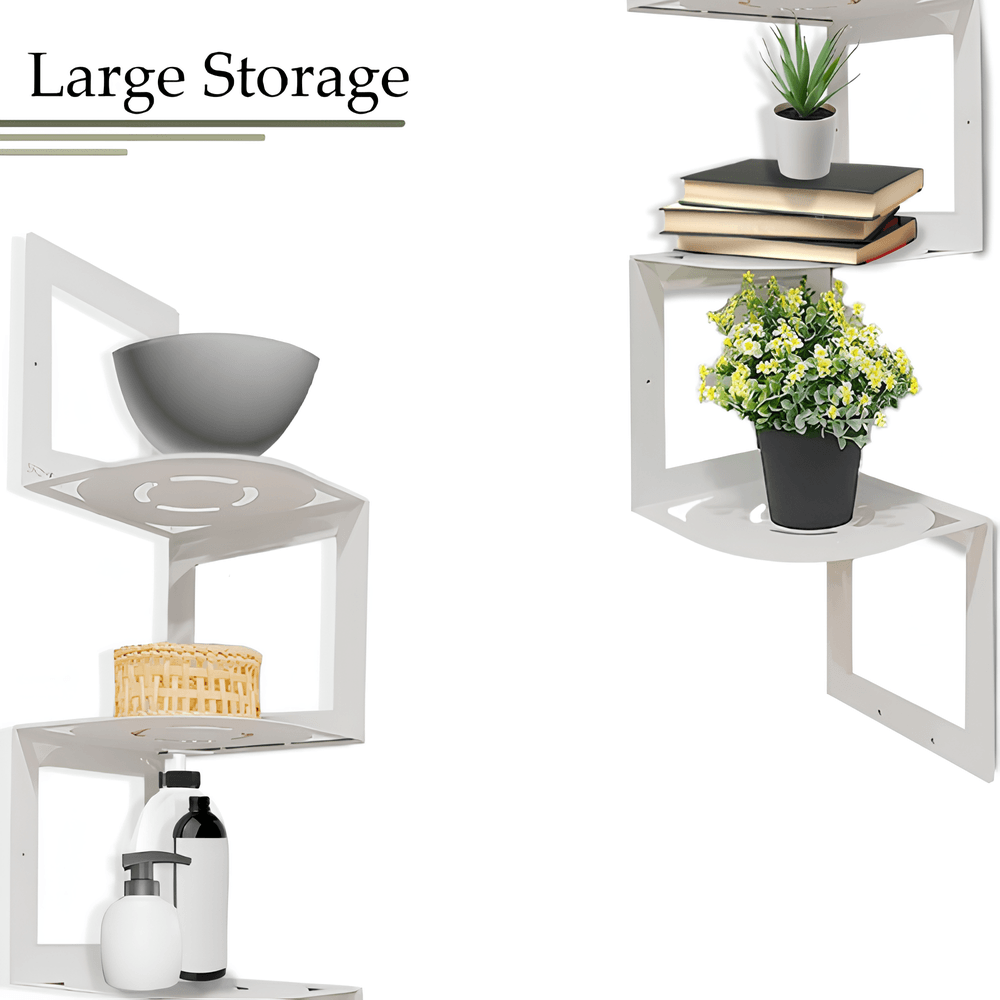 5 Tier Floating Corner Shelf