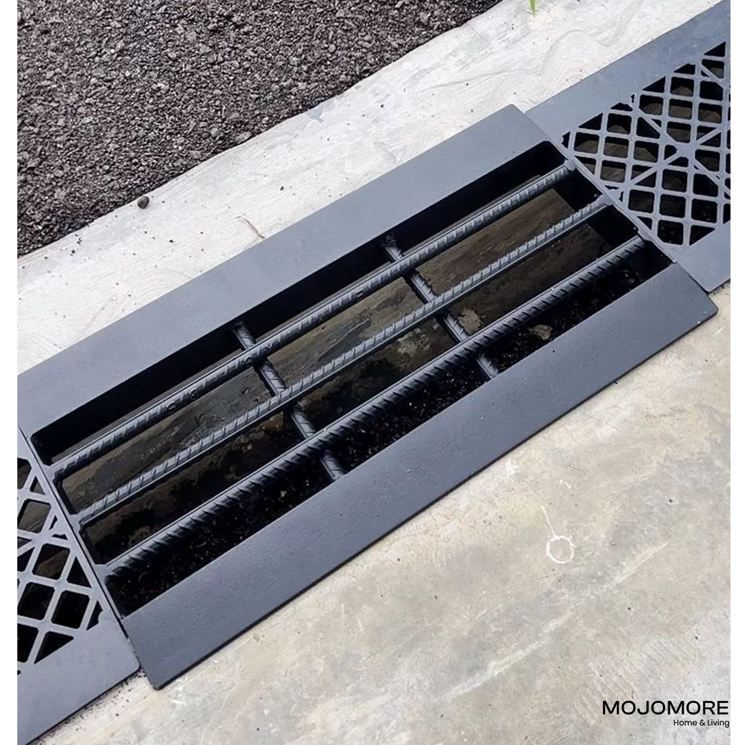 MOJOMORE Drain Cover (Heavy Duty) Penutup Longkang Besi Longkang U Support 4 Wheel Truck Drain Grating