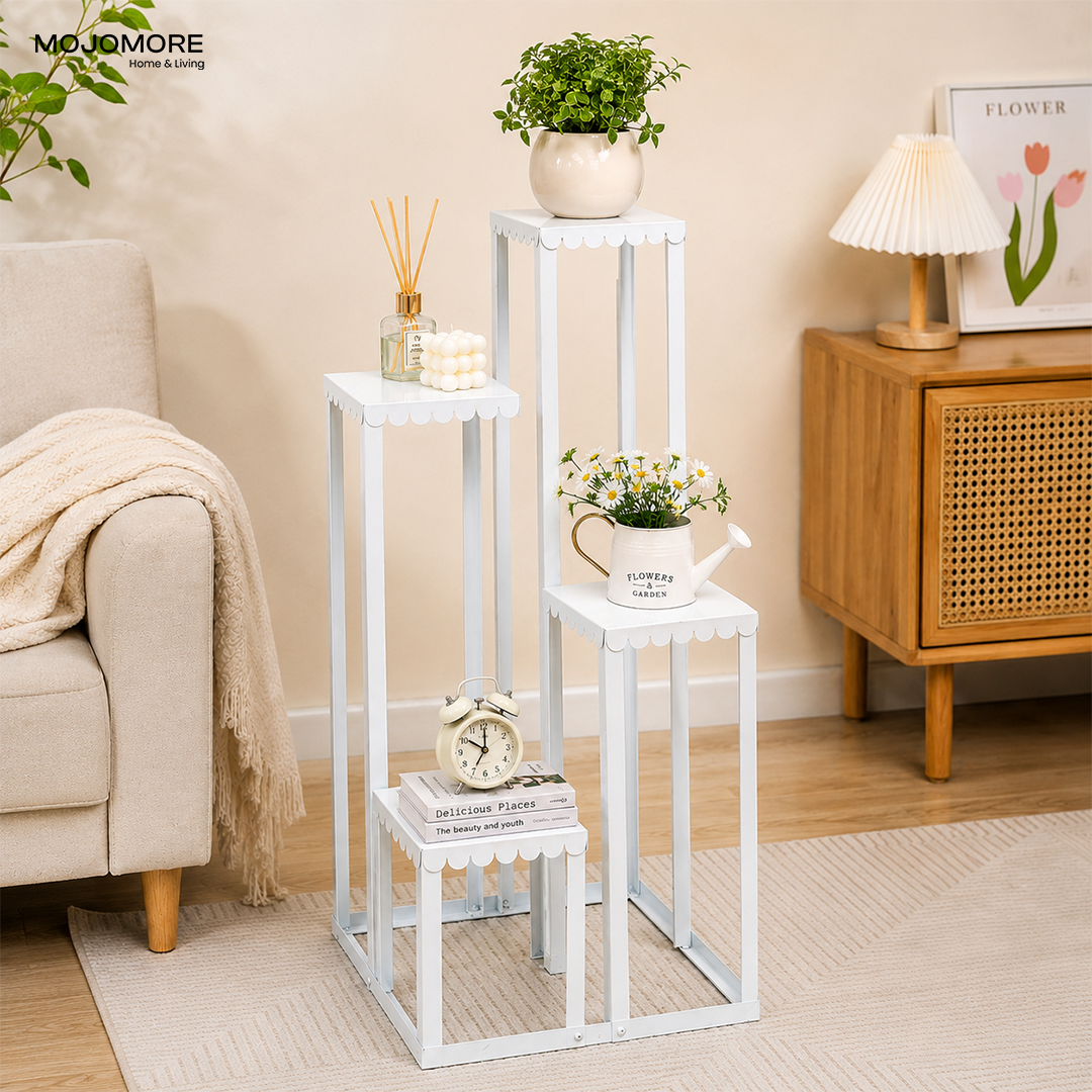 MOJOMORE ARC Series Premium Metal Storage Rack | Space Saving Shelf Organizer | Multi-Purpose Home Organizer