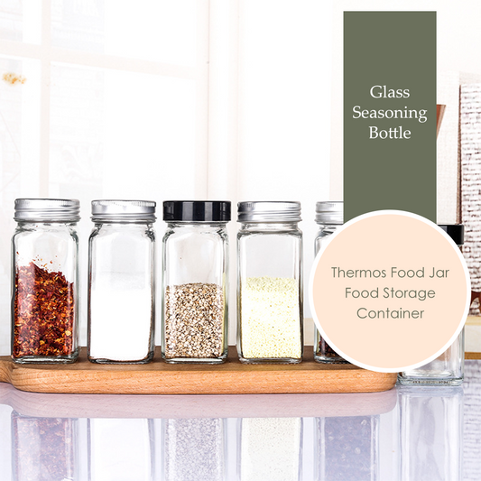 Mojomore 120g Seasoning Bottle Glass Jar Food Storage Spice Container Condiment Bekas Rempah Balang Kaca Kedap