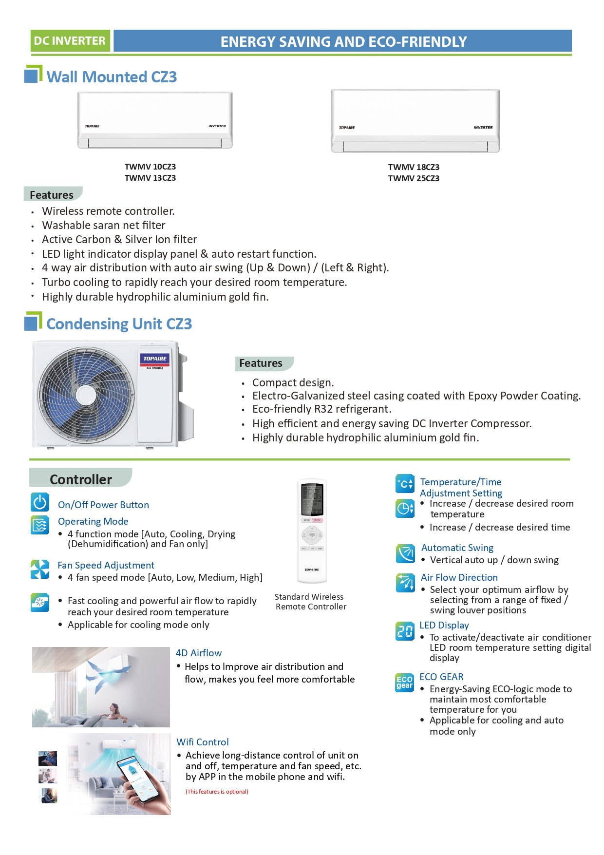 Topaire CZ3 SmartAir+ Series