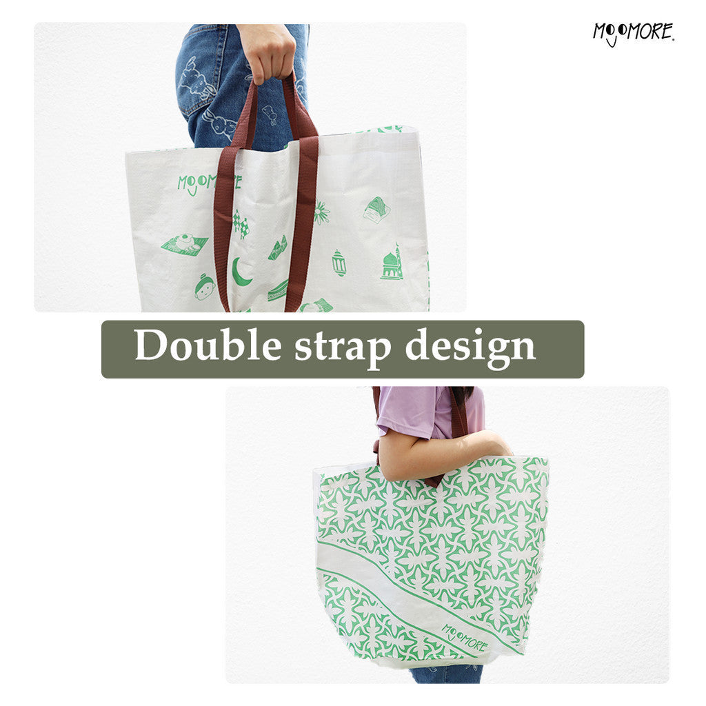 Mojomore Carrier Bag Trunk For Trolley Laundy Carrier Recycle Reuseable Beg Shopping Beg