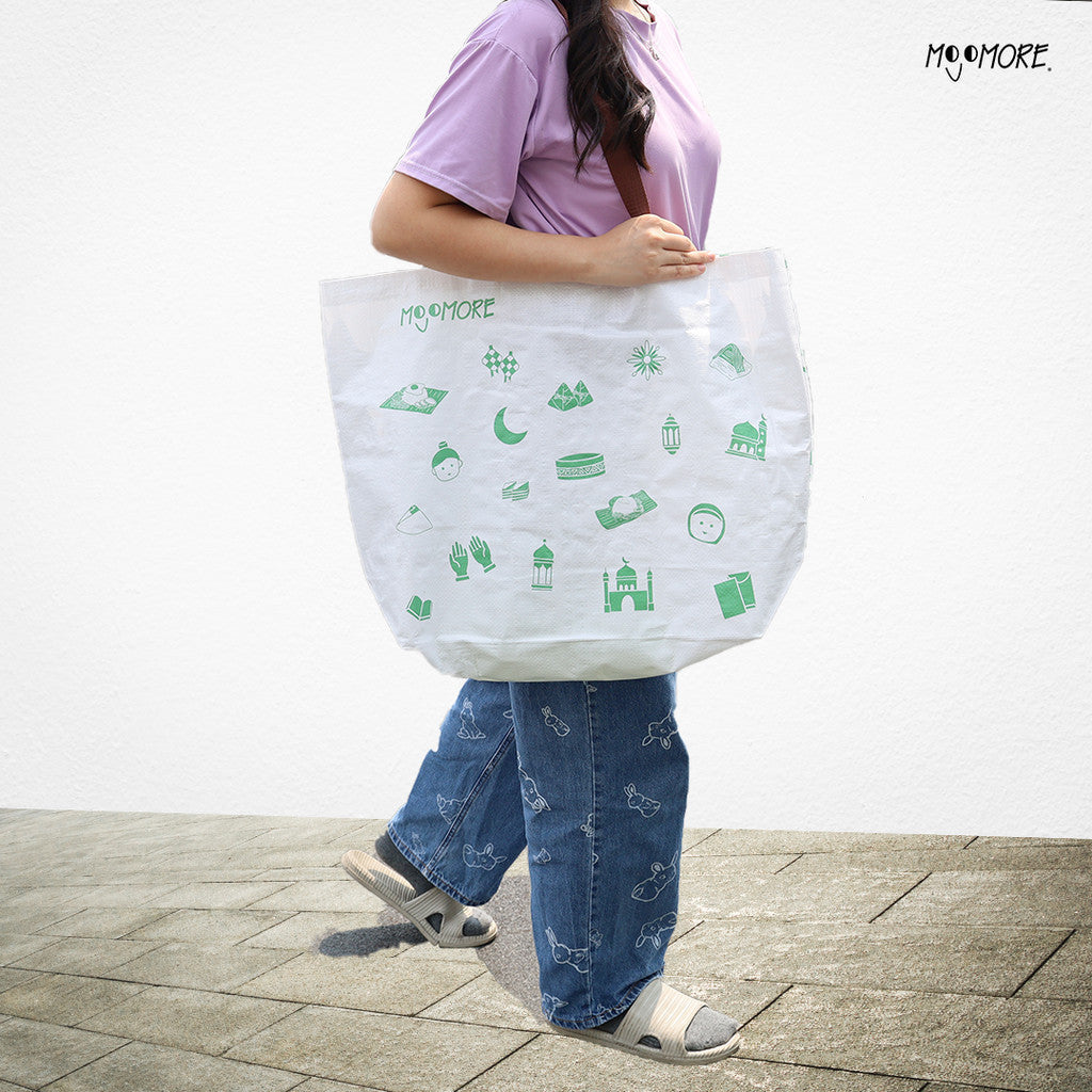 Mojomore Carrier Bag Trunk For Trolley Laundy Carrier Recycle Reuseable Beg Shopping Beg