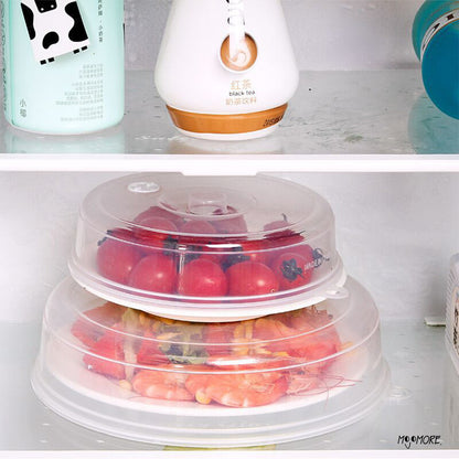 Mojomore Clear Plastic Microwave Food Cover Plate Lid Vented Splatter Guard Protector