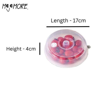 Mojomore Clear Plastic Microwave Food Cover Plate Lid Vented Splatter Guard Protector
