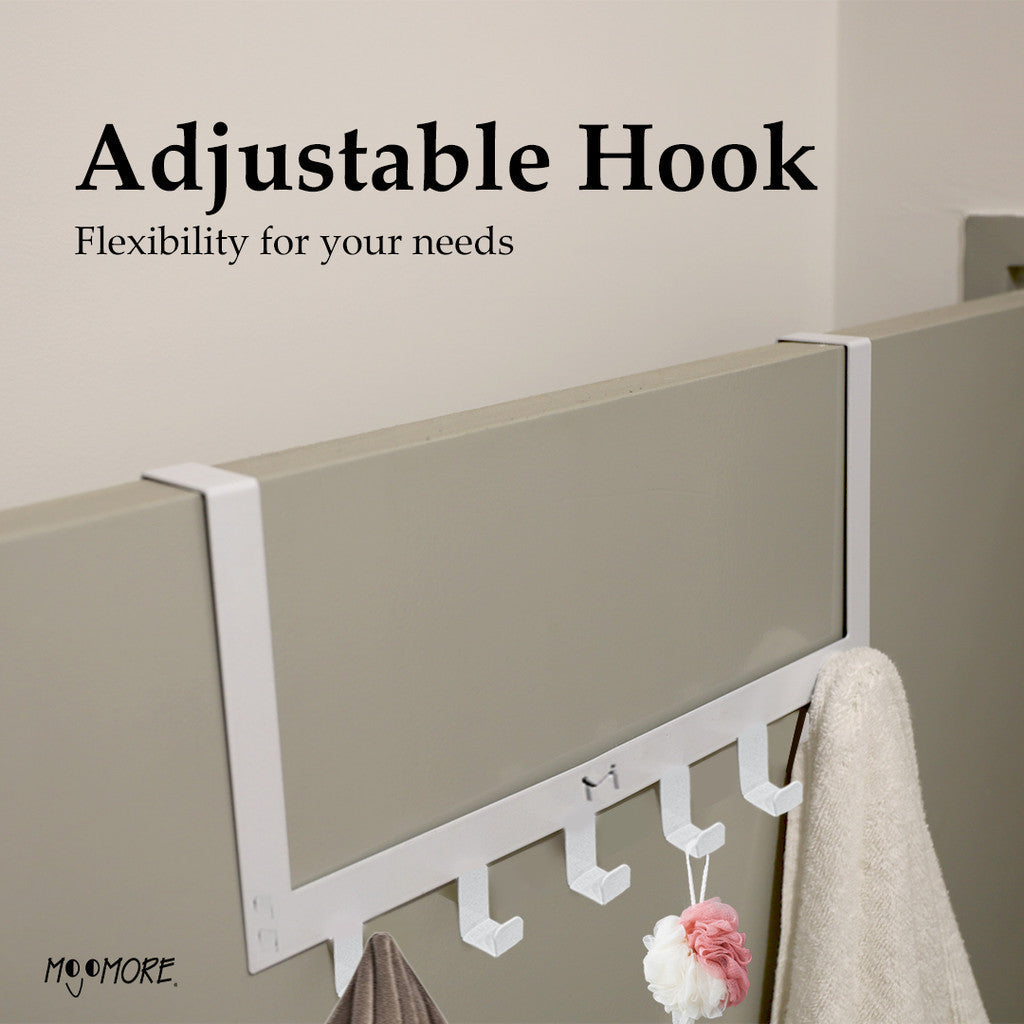 Mojomore Premium Aluminum Over The Door Hook Clothes Hanger Wall Hook Door Hanger
