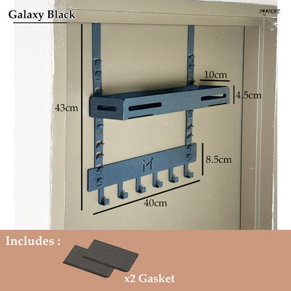 Mojomore Premium Aluminum Over The Door Hook Clothes Hanger Wall Hook Door Hanger
