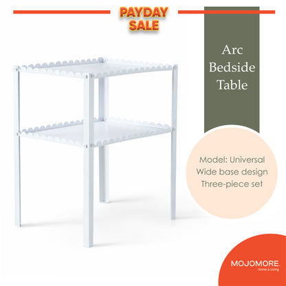 MOJOMORE Coffee Table Living Room Sofa Side Small Table Corner Bedside Metal Meja Kecil Kopi Ruang