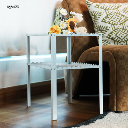 MOJOMORE Coffee Table Living Room Sofa Side Small Table Corner Bedside Metal Meja Kecil Kopi Ruang