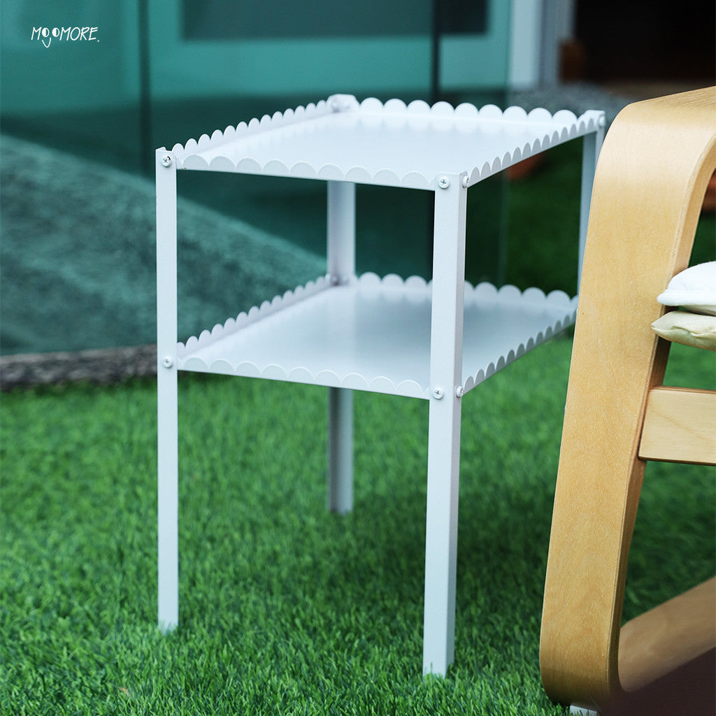 MOJOMORE Coffee Table Living Room Sofa Side Small Table Corner Bedside Metal Meja Kecil Kopi Ruang