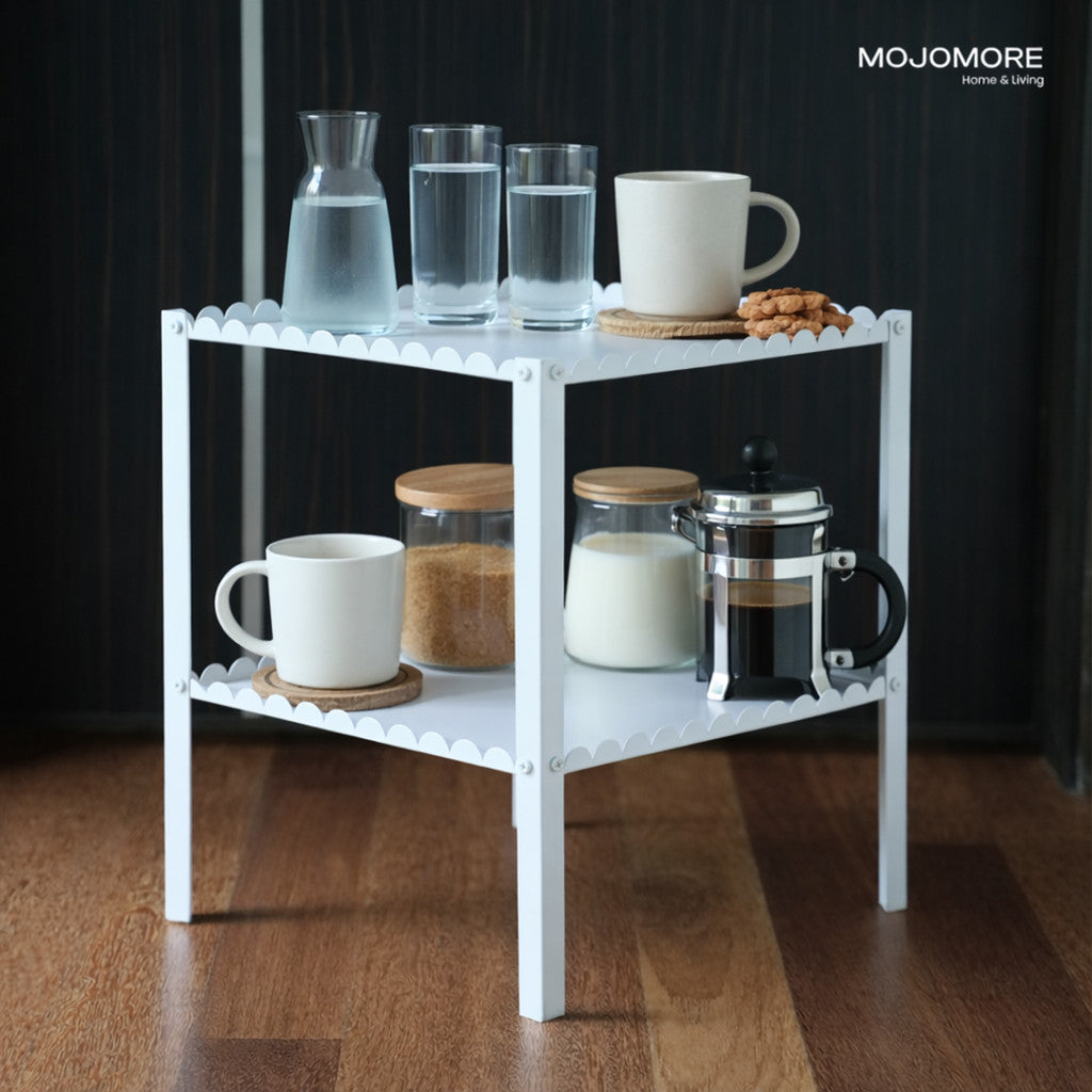 MOJOMORE Coffee Table Living Room Sofa Side Small Table Corner Bedside Metal Meja Kecil Kopi Ruang