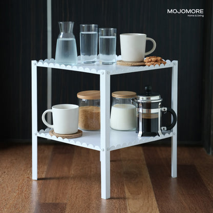MOJOMORE Coffee Table Living Room Sofa Side Small Table Corner Bedside Metal Meja Kecil Kopi Ruang