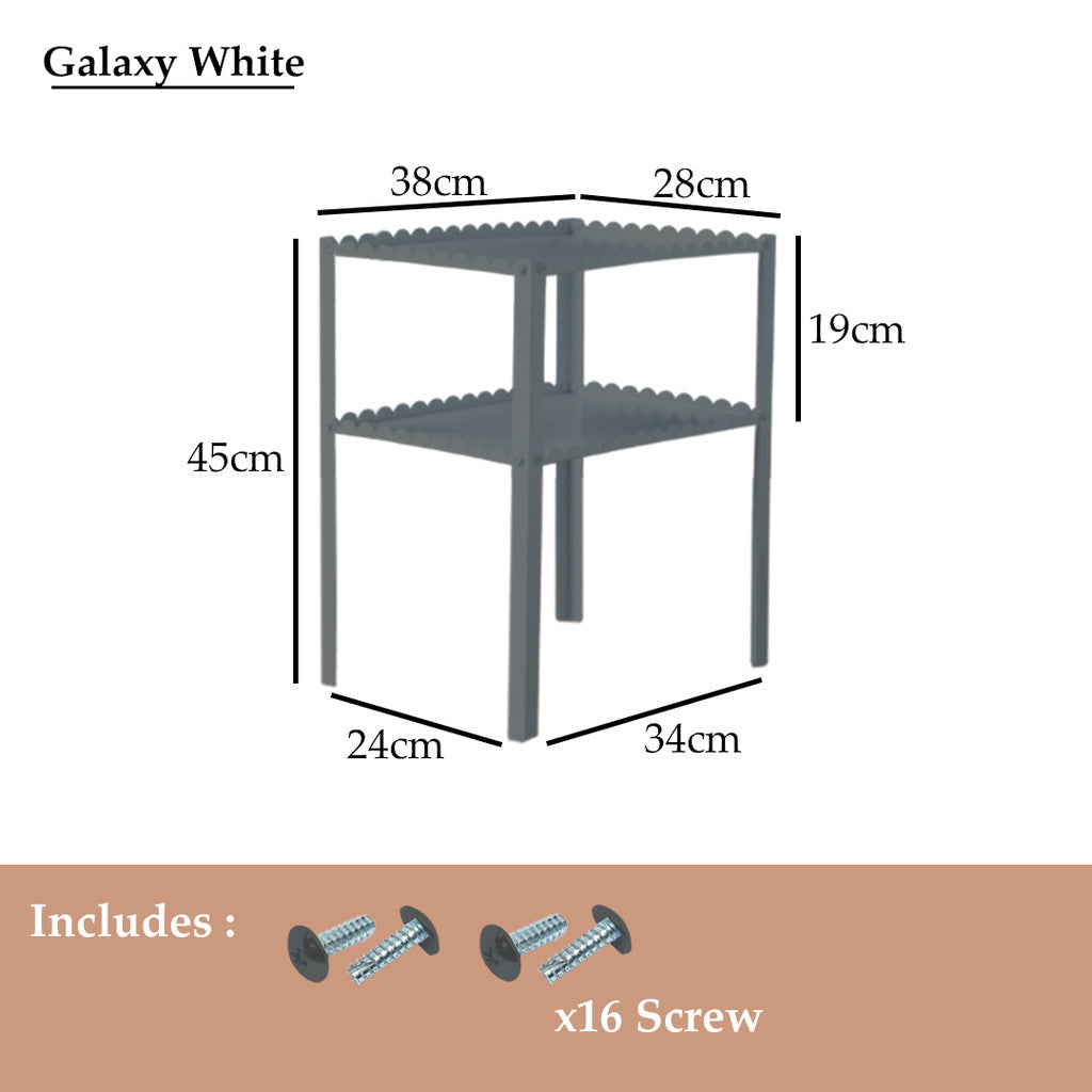 MOJOMORE Coffee Table Living Room Sofa Side Small Table Corner Bedside Metal Meja Kecil Kopi Ruang