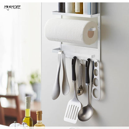 Mojomore Magnetic Rack For Refrigerator and Kitchen Cabinet, Strong Suction Magnet Rack
